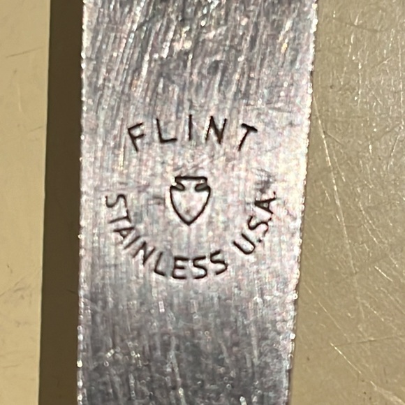 Vintage Arrow Flint Stainless Steel Slotted Spoon U.S.A. - Picture 4 of 10